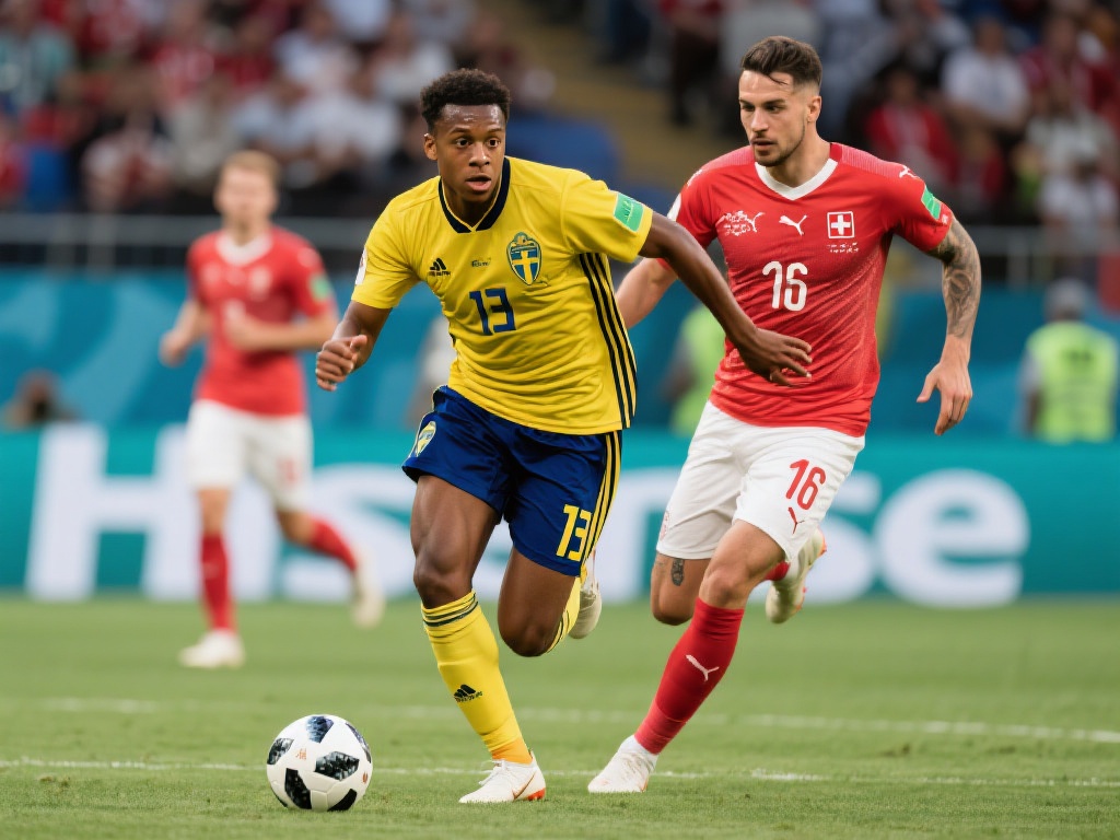 在瑞典队中，伊萨克作为球队核心，具备强大的突破能力