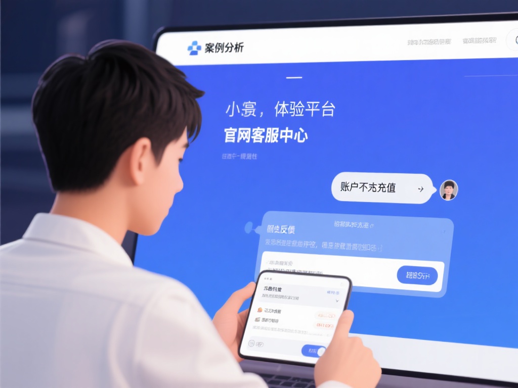 案例分析：小王在体验平台的过程中，遇到账户无法充值